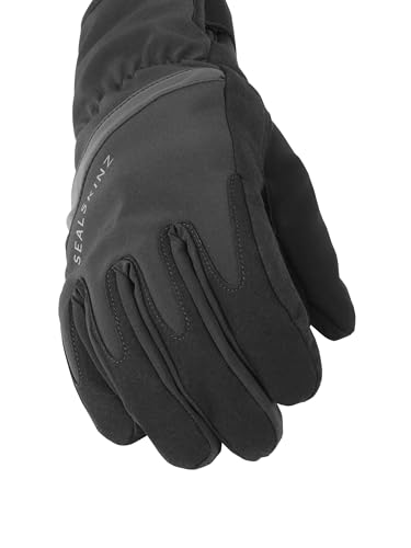 SEALSKINZ | Bodham |Unisex Waterproof All Weather Cycle Glove | Suede Thumb Wiper is Soft on the Face | Cycling & Outdoor Sports | Three-Layer Insulation Technology