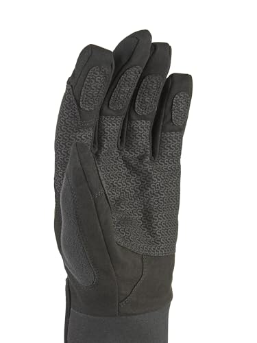 SEALSKINZ | Harling | Unisex Waterproof All Weather Gloves | For Cycling, Outdoor Work | Touch Screen Compatiable | Suede & Merino Wool