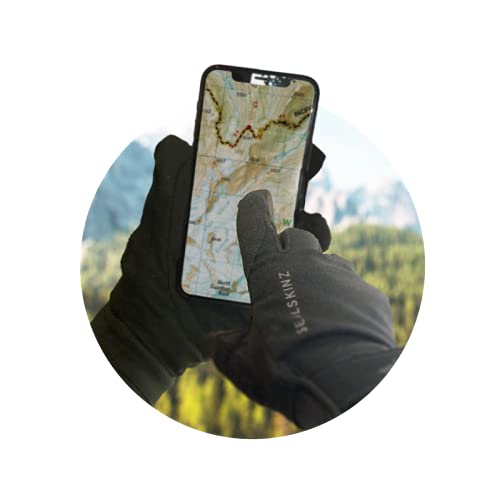 SEALSKINZ | Harling | Unisex Waterproof All Weather Gloves | For Cycling, Outdoor Work | Touch Screen Compatiable | Suede & Merino Wool