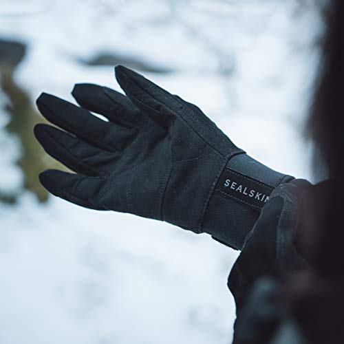 SEALSKINZ | Harling | Unisex Waterproof All Weather Gloves | For Cycling, Outdoor Work | Touch Screen Compatiable | Suede & Merino Wool