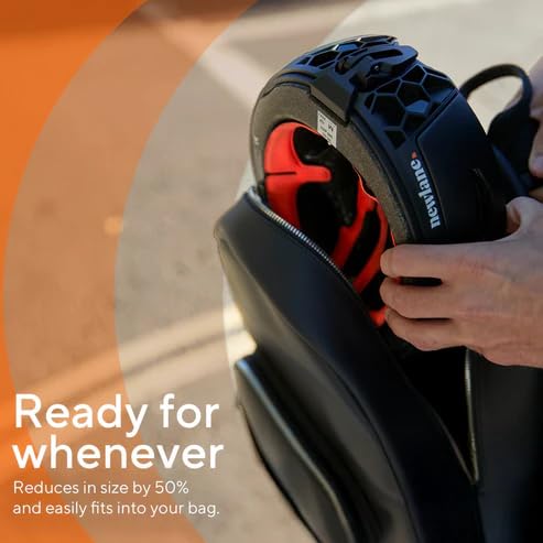 Newlane Foldable Bike Helmet. Compact, Safety-Certified, UK Made Bicycle Helmet for Adults. Ideal for Commuters, Cyclists, and Electric Scooter Riders. Unisex Design for Men and Women.