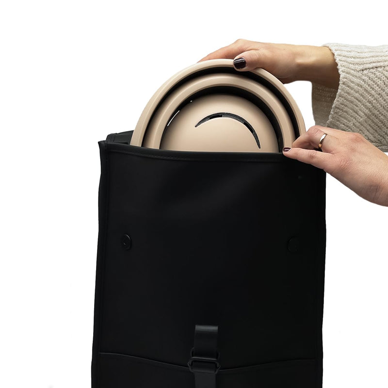 CLOSCA. Foldable helmet. The bike helmet for women and men. Certificate for bicycle, scooter, electric bicycle, inline skates and skateboards.