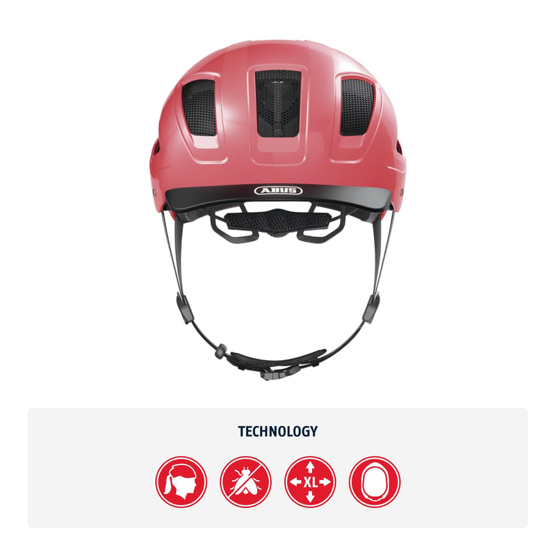 ABUS Hyban 2.0 City Helmet - Durable Bicycle Helmet for Daily Use with ABS Hard Shell - for Women and Men