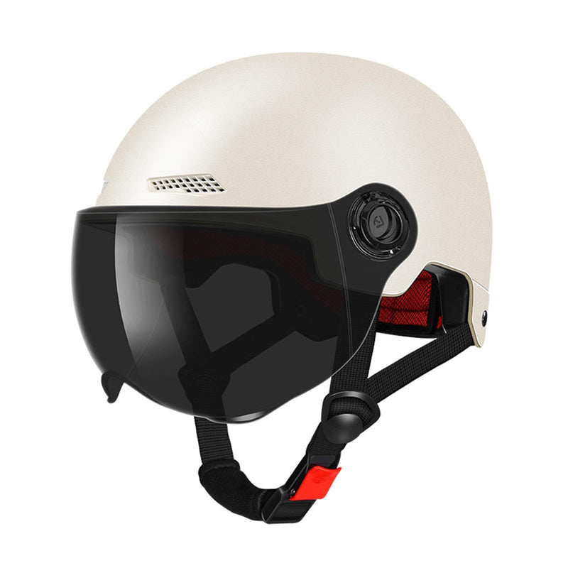 Scooter Helmet For Men And Women | Adults Helmet With Visor | Bikes Cycling Half Helmet | Lightweight Electric Bikes Helmets With Goggle | Retro Open Face Helmet For Scooter