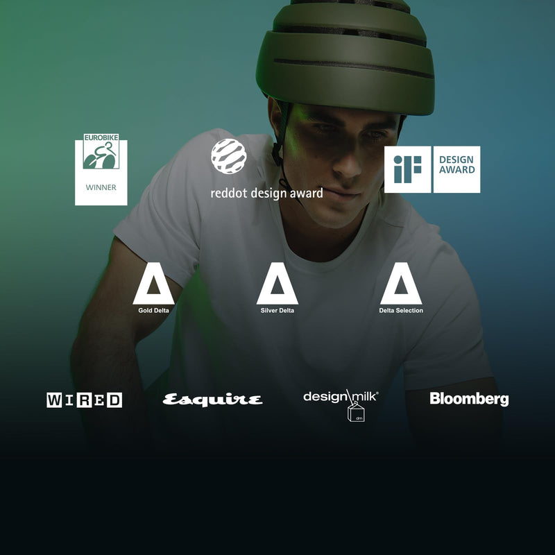 CLOSCA. Foldable helmet. The bike helmet for women and men. Certificate for bicycle, scooter, electric bicycle, inline skates and skateboards.
