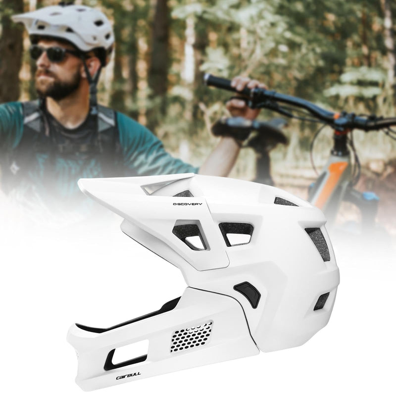 Baoblaze Mountain Bike Helmet Bicycle Helmet for Adults Lightweight with Detachable Chin Pad Gear Breathable Full Face Cycling Helmet