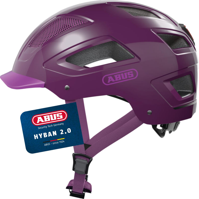 ABUS Hyban 2.0 City Helmet - Durable Bicycle Helmet for Daily Use with ABS Hard Shell - for Women and Men
