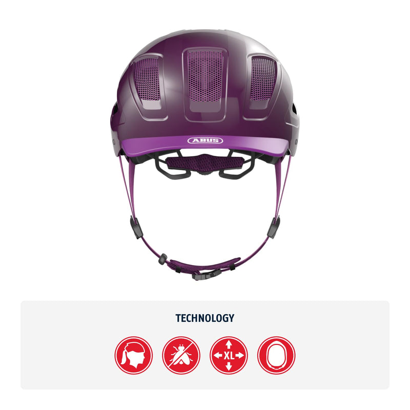 ABUS Hyban 2.0 City Helmet - Durable Bicycle Helmet for Daily Use with ABS Hard Shell - for Women and Men