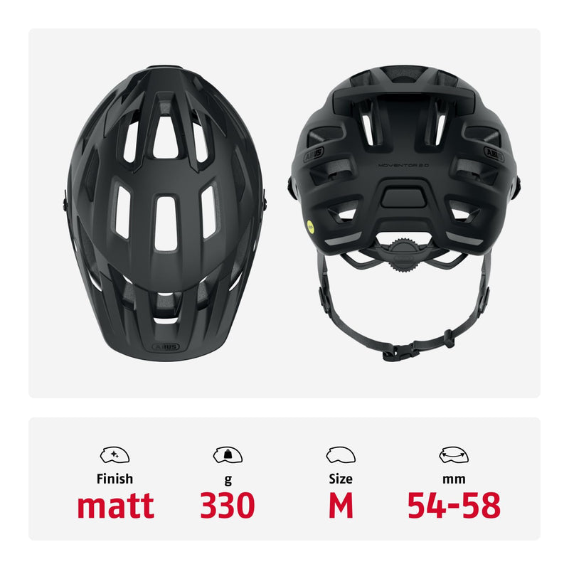 ABUS MTB Helmet Moventor 2.0 MIPS, Impact Protection for Off-Road Use, All-Mountain Helmet, Unisex Adult
