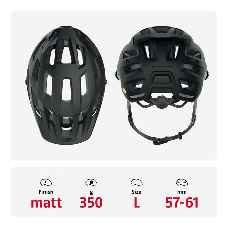 ABUS MTB Helmet Moventor 2.0 MIPS, Impact Protection for Off-Road Use, All-Mountain Helmet, Unisex Adult