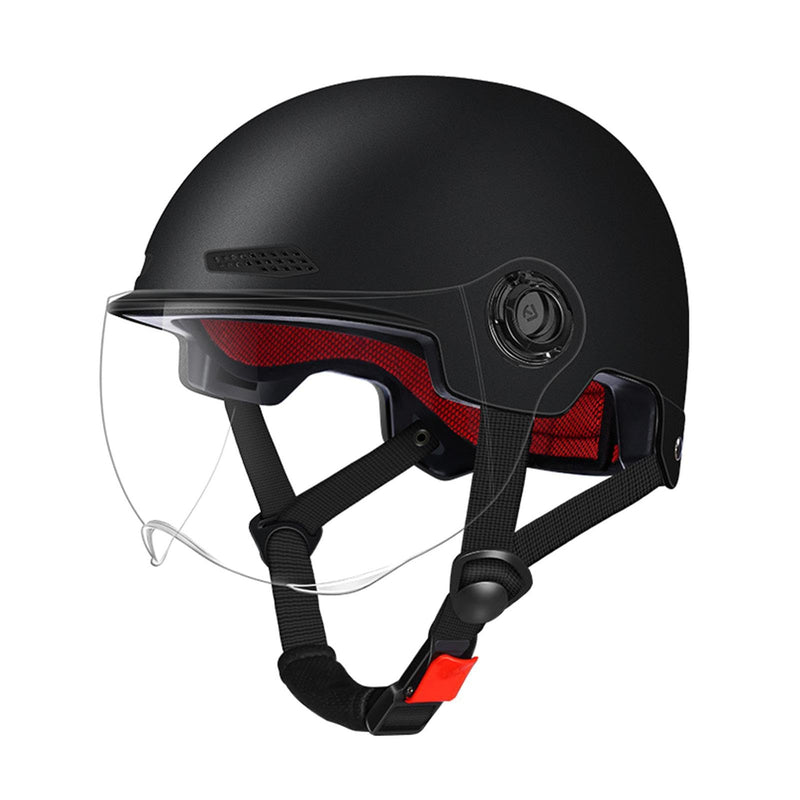 Scooter Helmet For Men And Women | Adults Helmet With Visor | Bikes Cycling Half Helmet | Lightweight Electric Bikes Helmets With Goggle | Retro Open Face Helmet For Scooter