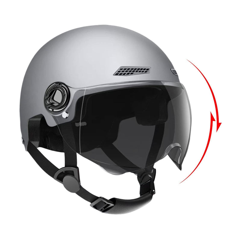Half Helmet, Lightweight Cycle Helmet With Goggle Sun Visor, Adults Bik E Helmet, Bicyc Le Helmets For Men Women,Highly Protective Half Helmet, Allround Cycling Helmets For Road Ebikes Scooter