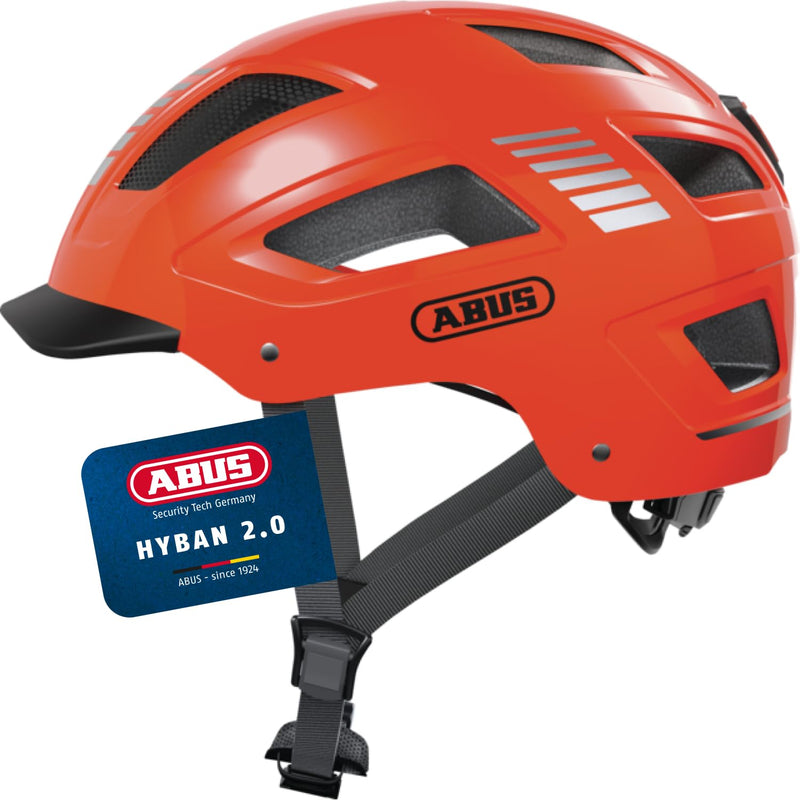 ABUS Hyban 2.0 City Helmet - Durable Bicycle Helmet for Daily Use with ABS Hard Shell - for Women and Men