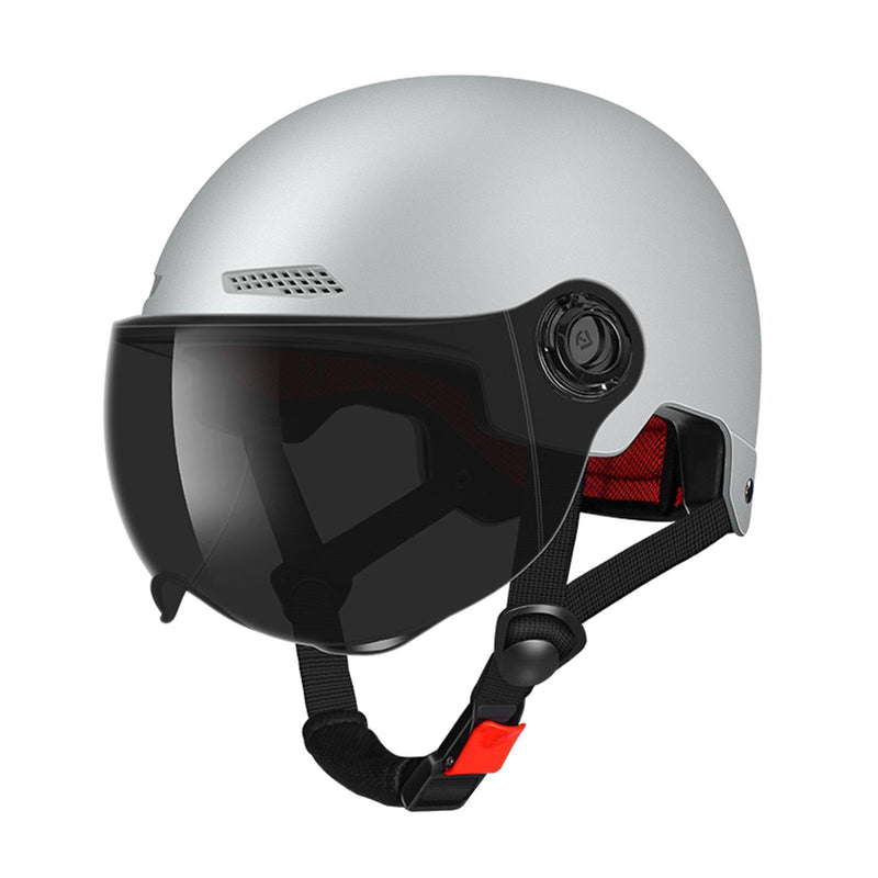 Scooter Helmet For Men And Women | Adults Helmet With Visor | Bikes Cycling Half Helmet | Lightweight Electric Bikes Helmets With Goggle | Retro Open Face Helmet For Scooter