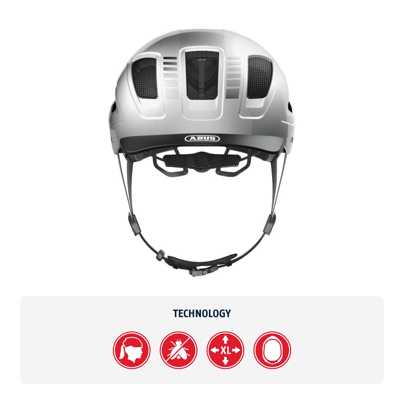 ABUS Hyban 2.0 City Helmet - Durable Bicycle Helmet for Daily Use with ABS Hard Shell - for Women and Men