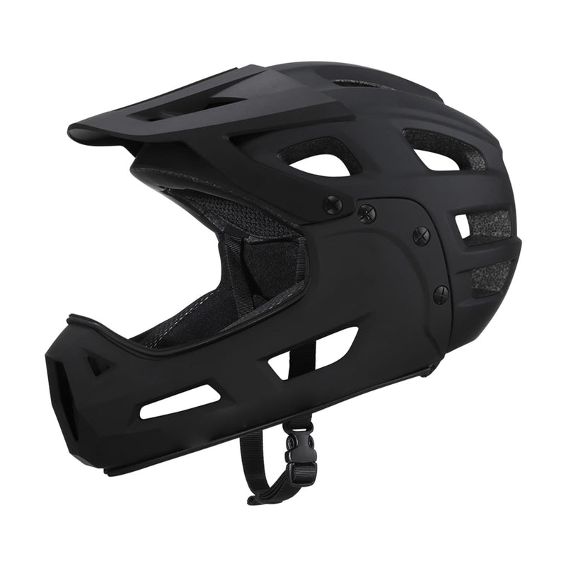 Aomiun Mountain Bike Helmet Full Face Bicycle Helmet Adult Men Women Cycle Helmet with Detachable Chin Guard and Visor for Mountain Biking 54-61cm