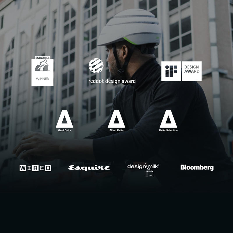 CLOSCA. Foldable helmet. The bike helmet for women and men. Certificate for bicycle, scooter, electric bicycle, inline skates and skateboards.