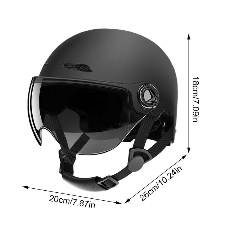 Half Helmet, Lightweight Cycle Helmet With Goggle Sun Visor, Adults Bik E Helmet, Bicyc Le Helmets For Men Women,Highly Protective Half Helmet, Allround Cycling Helmets For Road Ebikes Scooter