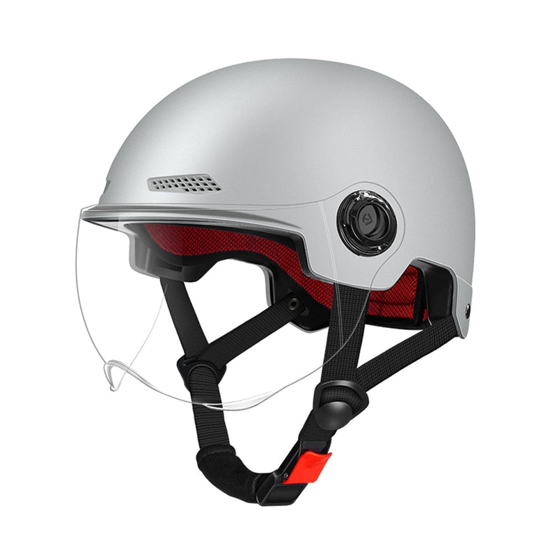 Scooter Helmet For Men And Women | Adults Helmet With Visor | Bikes Cycling Half Helmet | Lightweight Electric Bikes Helmets With Goggle | Retro Open Face Helmet For Scooter