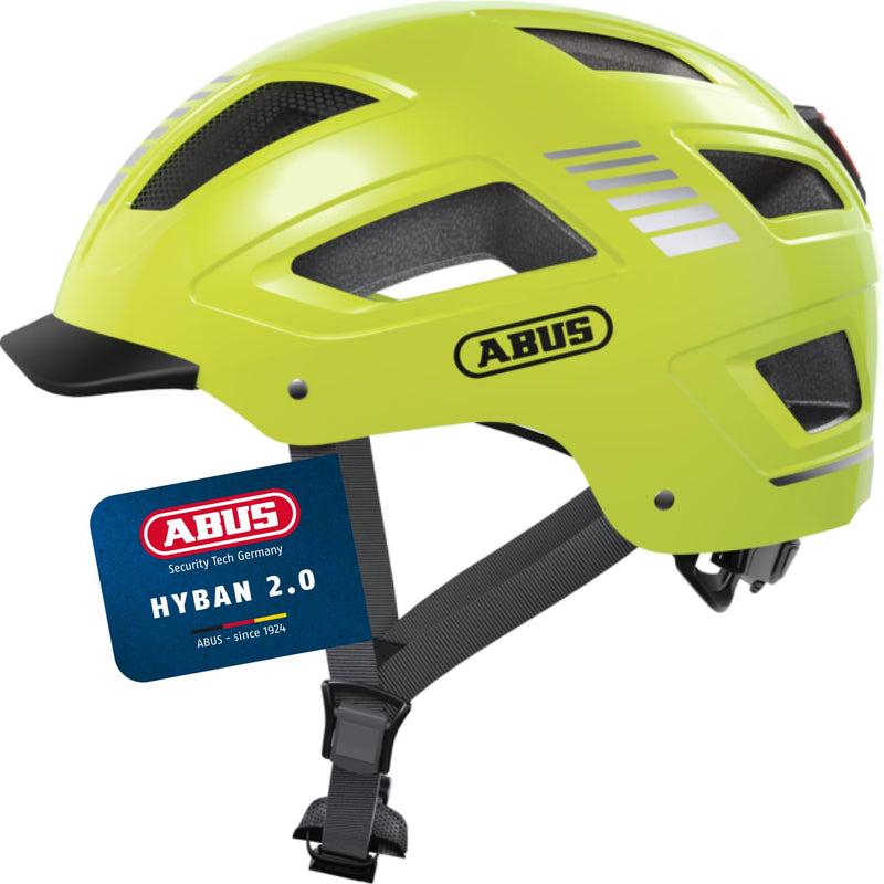 ABUS Hyban 2.0 City Helmet - Durable Bicycle Helmet for Daily Use with ABS Hard Shell - for Women and Men