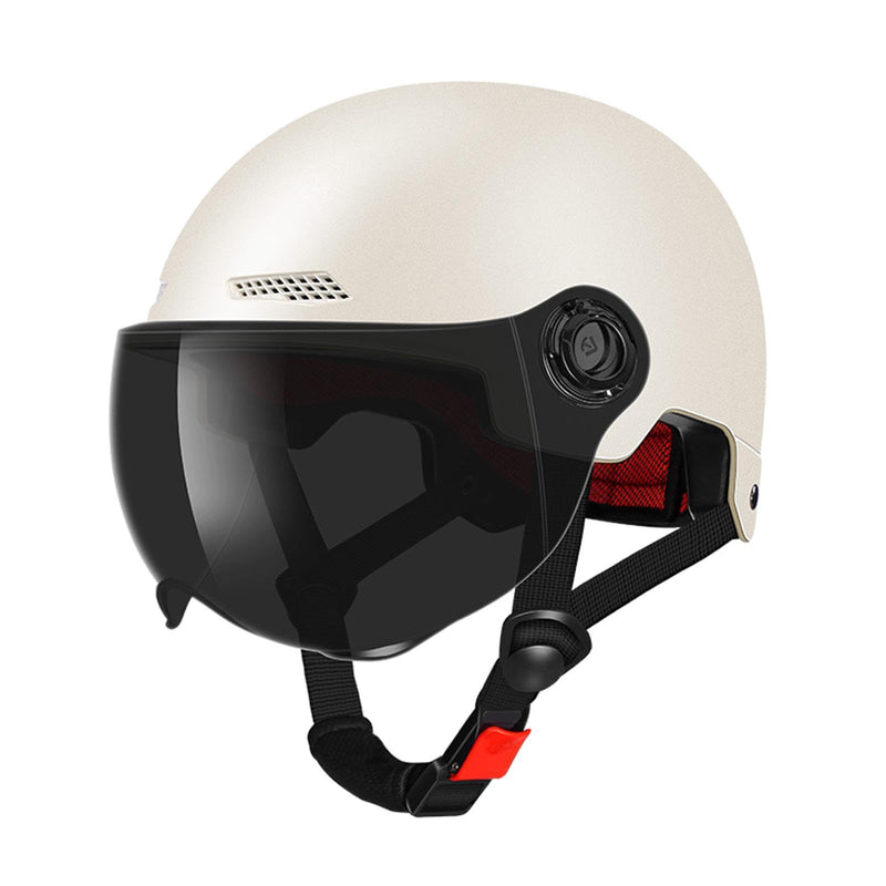 Scooter Helmet For Men And Women | Adults Helmet With Visor | Bikes Cycling Half Helmet | Lightweight Electric Bikes Helmets With Goggle | Retro Open Face Helmet For Scooter