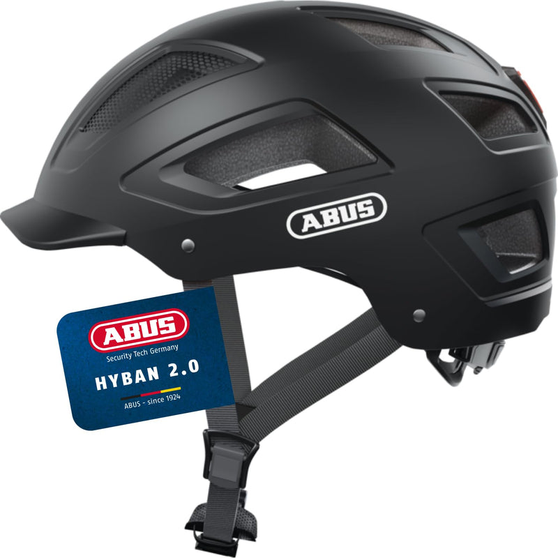 ABUS Hyban 2.0 City Helmet - Durable Bicycle Helmet for Daily Use with ABS Hard Shell - for Women and Men