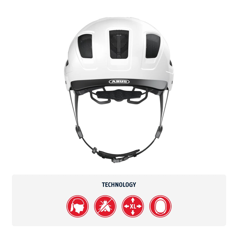 ABUS Hyban 2.0 City Helmet - Durable Bicycle Helmet for Daily Use with ABS Hard Shell - for Women and Men
