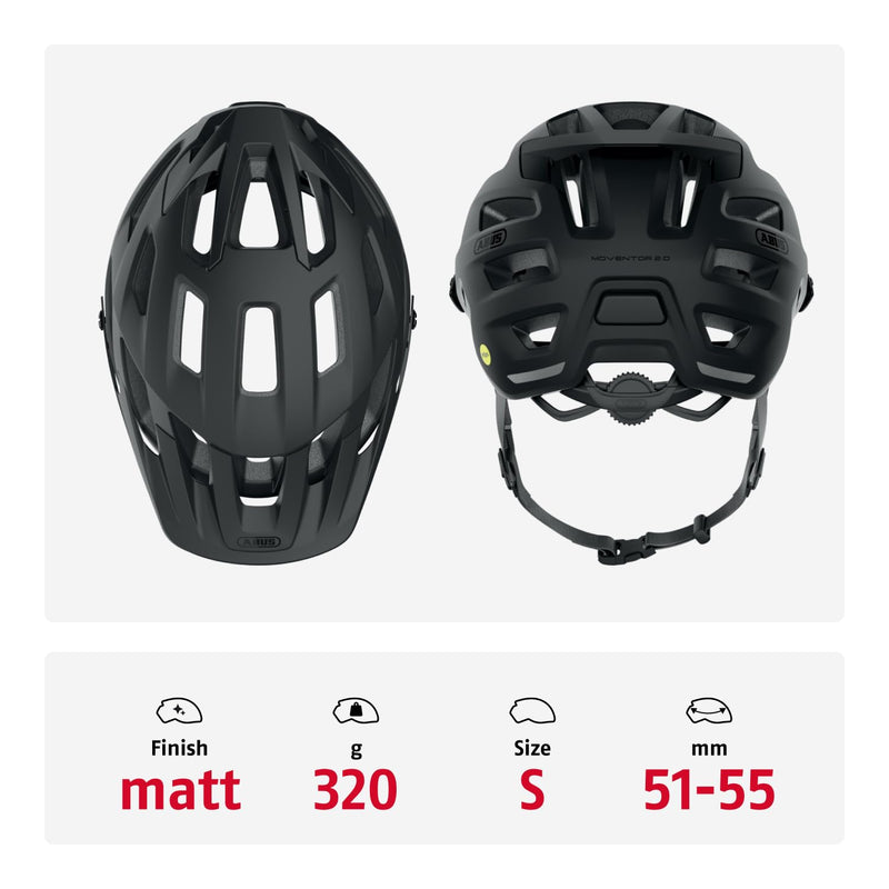 ABUS MTB Helmet Moventor 2.0 MIPS, Impact Protection for Off-Road Use, All-Mountain Helmet, Unisex Adult