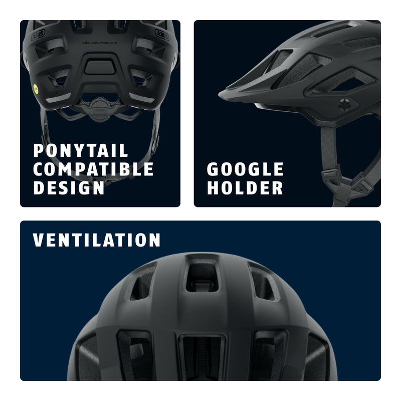 ABUS MTB Helmet Moventor 2.0 MIPS, Impact Protection for Off-Road Use, All-Mountain Helmet, Unisex Adult