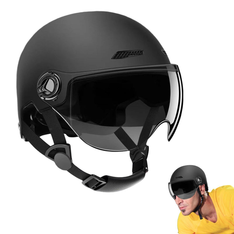 Half Helmet, Lightweight Cycle Helmet With Goggle Sun Visor, Adults Bik E Helmet, Bicyc Le Helmets For Men Women,Highly Protective Half Helmet, Allround Cycling Helmets For Road Ebikes Scooter