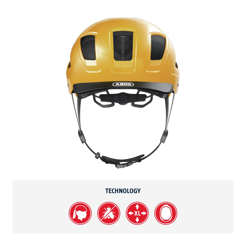 ABUS Hyban 2.0 City Helmet - Durable Bicycle Helmet for Daily Use with ABS Hard Shell - for Women and Men