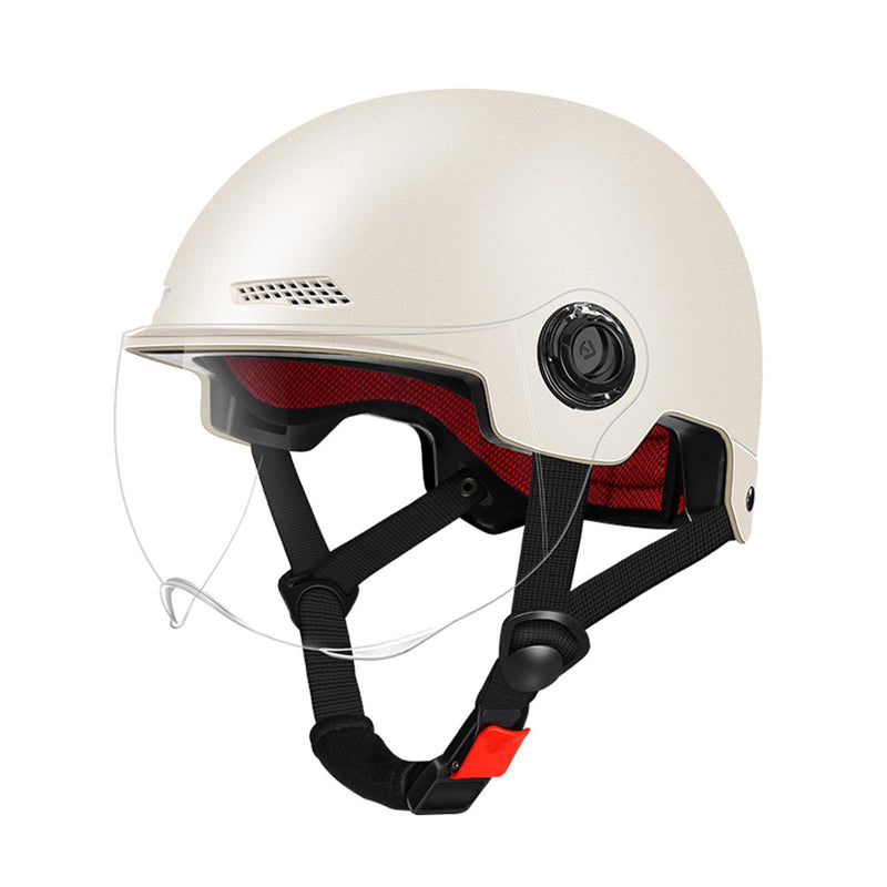 Scooter Helmet For Men And Women | Adults Helmet With Visor | Bikes Cycling Half Helmet | Lightweight Electric Bikes Helmets With Goggle | Retro Open Face Helmet For Scooter