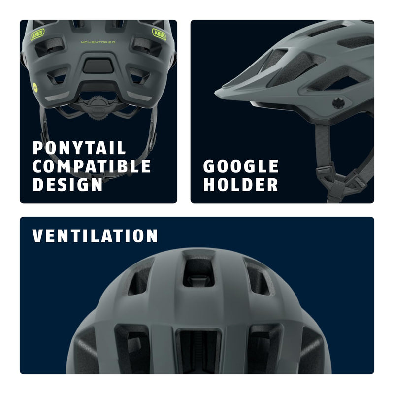 ABUS MTB Helmet Moventor 2.0 MIPS, Impact Protection for Off-Road Use, All-Mountain Helmet, Unisex Adult