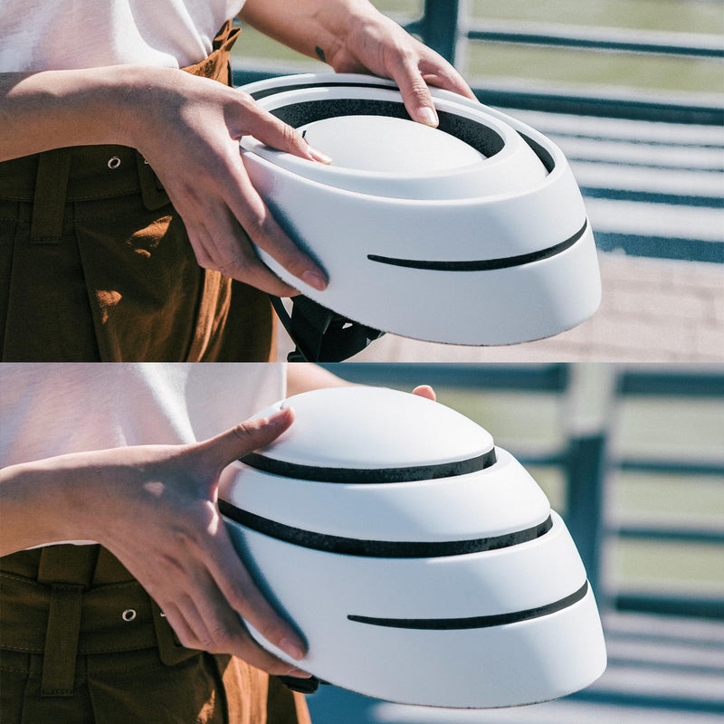 CLOSCA. Foldable helmet. The bike helmet for women and men. Certificate for bicycle, scooter, electric bicycle, inline skates and skateboards.