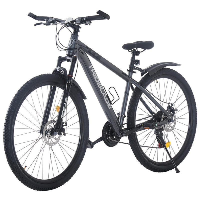 TRIOBLADE 24/26/27.5/29 Inch Mountain Bike 21 Speeds Bike 17.5 Inch Lightweight Aluminium Frame Bicycle for Adult Men Women, Lockout Suspension Fork, Dual Disc Brake