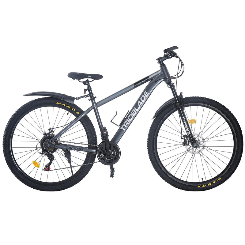 BSTSEL 24/26/27.5/29 Inch Mountain Bike Aluminum Frame with Front Suspension Fork Mountain Bicycle 21 Speeds with Dual Disc-Brake Suitable for Over 18 Years