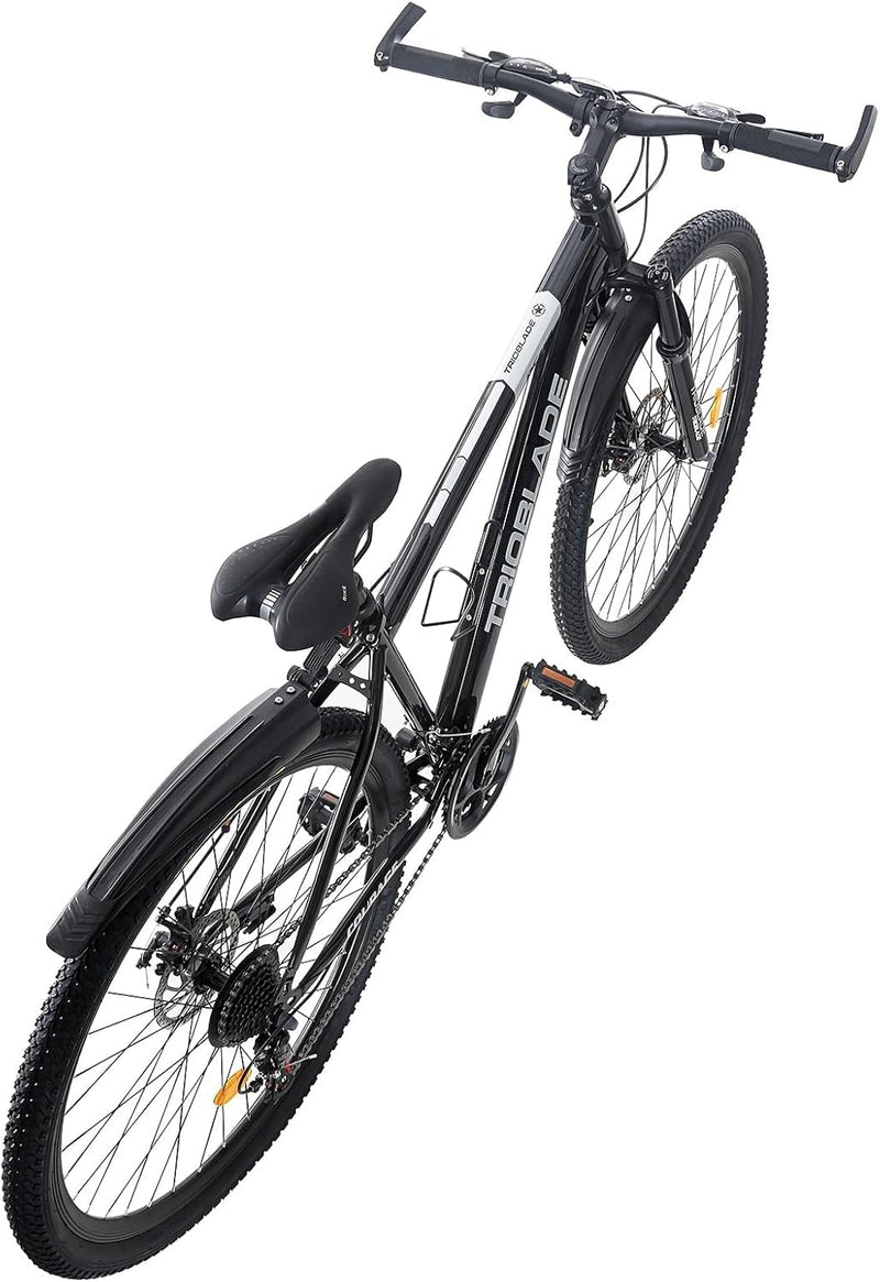 BSTSEL 24/26/27.5/29 Inch Mountain Bike Aluminum Frame with Front Suspension Fork Mountain Bicycle 21 Speeds with Dual Disc-Brake Suitable for Over 18 Years