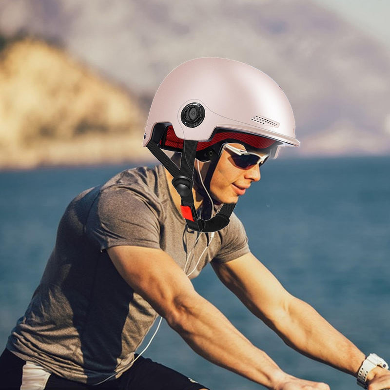 Scooter Helmet For Men And Women | Adults Helmet With Visor | Bikes Cycling Half Helmet | Lightweight Electric Bikes Helmets With Goggle | Retro Open Face Helmet For Scooter
