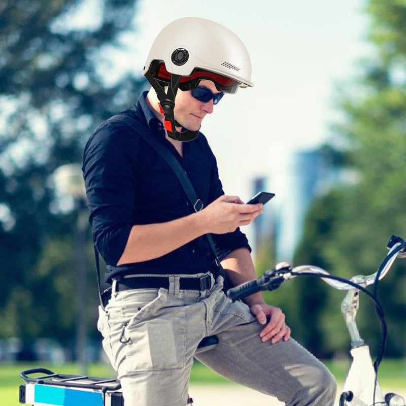 Scooter Helmet For Men And Women | Adults Helmet With Visor | Bikes Cycling Half Helmet | Lightweight Electric Bikes Helmets With Goggle | Retro Open Face Helmet For Scooter