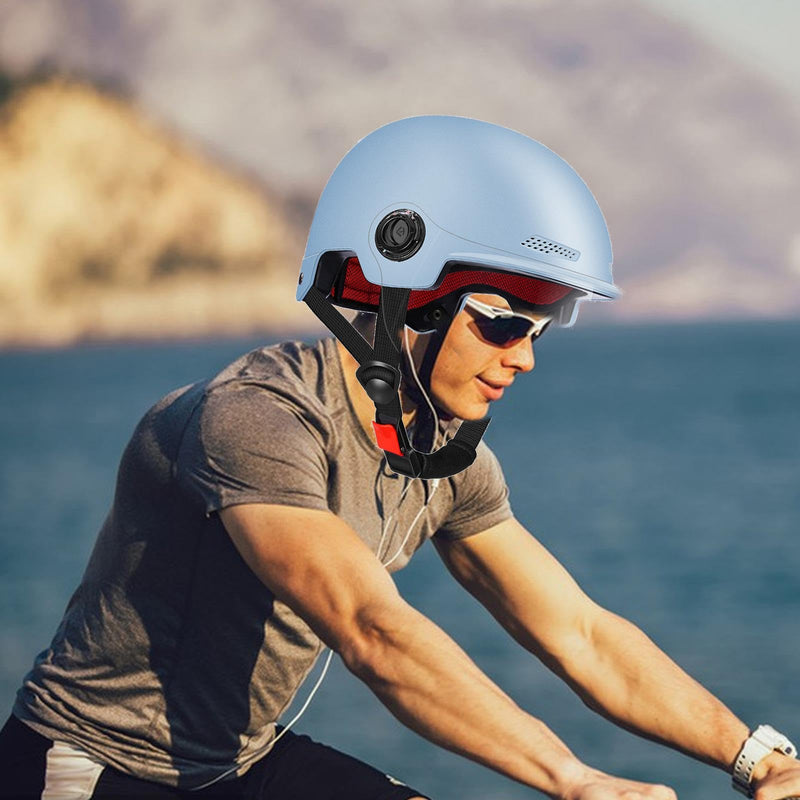 Scooter Helmet For Men And Women | Adults Helmet With Visor | Bikes Cycling Half Helmet | Lightweight Electric Bikes Helmets With Goggle | Retro Open Face Helmet For Scooter