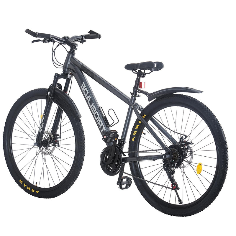 BSTSEL 24/26/27.5/29 Inch Mountain Bike Aluminum Frame with Front Suspension Fork Mountain Bicycle 21 Speeds with Dual Disc-Brake Suitable for Over 18 Years