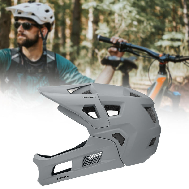 Baoblaze Mountain Bike Helmet Bicycle Helmet for Adults Lightweight with Detachable Chin Pad Gear Breathable Full Face Cycling Helmet