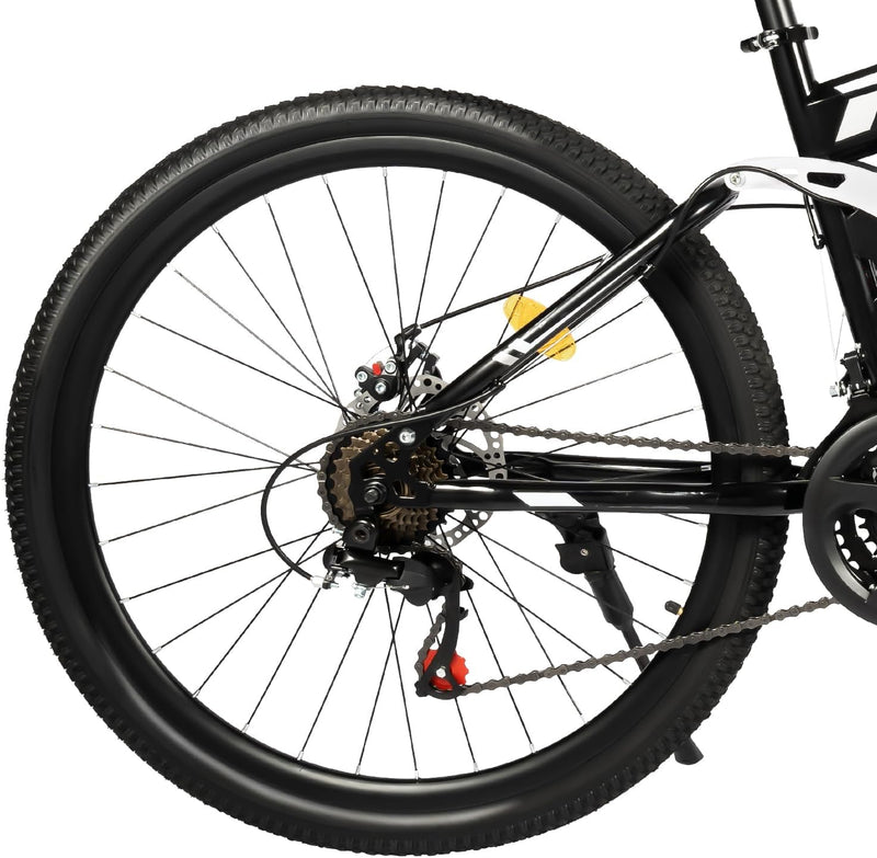 GDSKR 26 Inch Mountain Bike, Adult Mountain Bike MTB, 21 Speed Dual-Disc Brake MTB, Folding Bicycle, for Muddy Roads, Grasslands, Mountain Roads und Sandy Areas Outdoor Riding