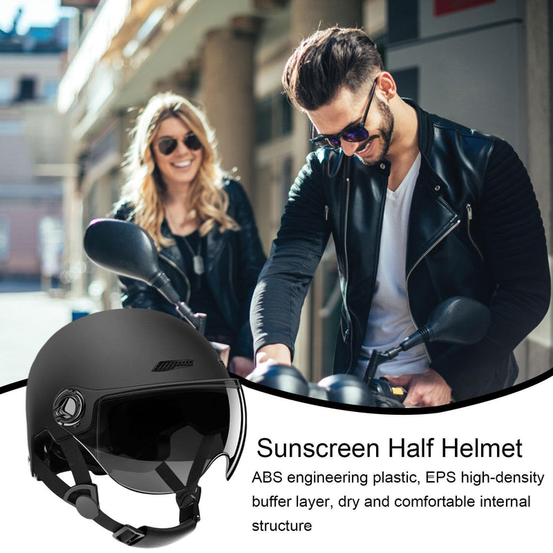 Half Helmet, Lightweight Cycle Helmet With Goggle Sun Visor, Adults Bik E Helmet, Bicyc Le Helmets For Men Women,Highly Protective Half Helmet, Allround Cycling Helmets For Road Ebikes Scooter