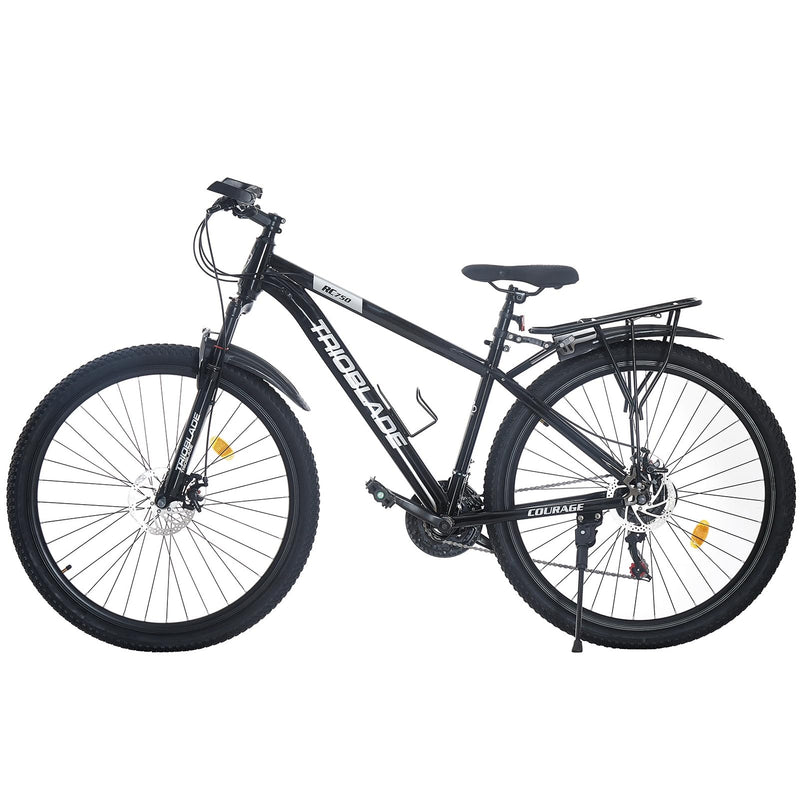 TRIOBLADE 24/26/27.5/29 Inch Mountain Bike 21 Speeds Bike 17.5 Inch Lightweight Aluminium Frame Bicycle for Adult Men Women, Lockout Suspension Fork, Dual Disc Brake