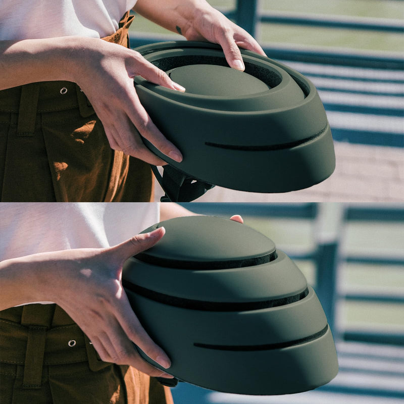 CLOSCA. Foldable helmet. The bike helmet for women and men. Certificate for bicycle, scooter, electric bicycle, inline skates and skateboards.