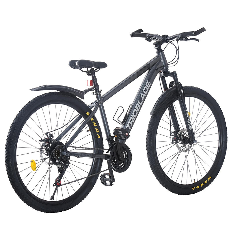 BSTSEL 24/26/27.5/29 Inch Mountain Bike Aluminum Frame with Front Suspension Fork Mountain Bicycle 21 Speeds with Dual Disc-Brake Suitable for Over 18 Years