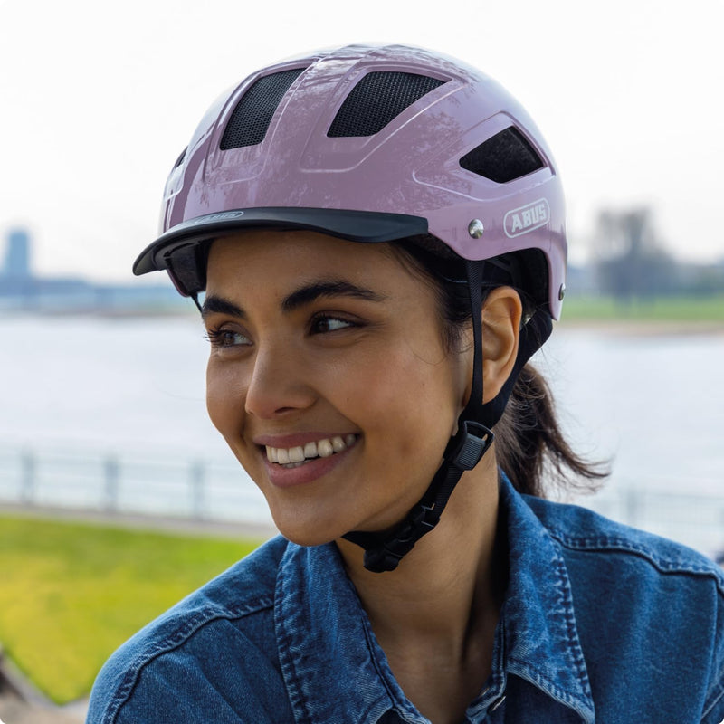 ABUS Hyban 2.0 City Helmet - Durable Bicycle Helmet for Daily Use with ABS Hard Shell - for Women and Men