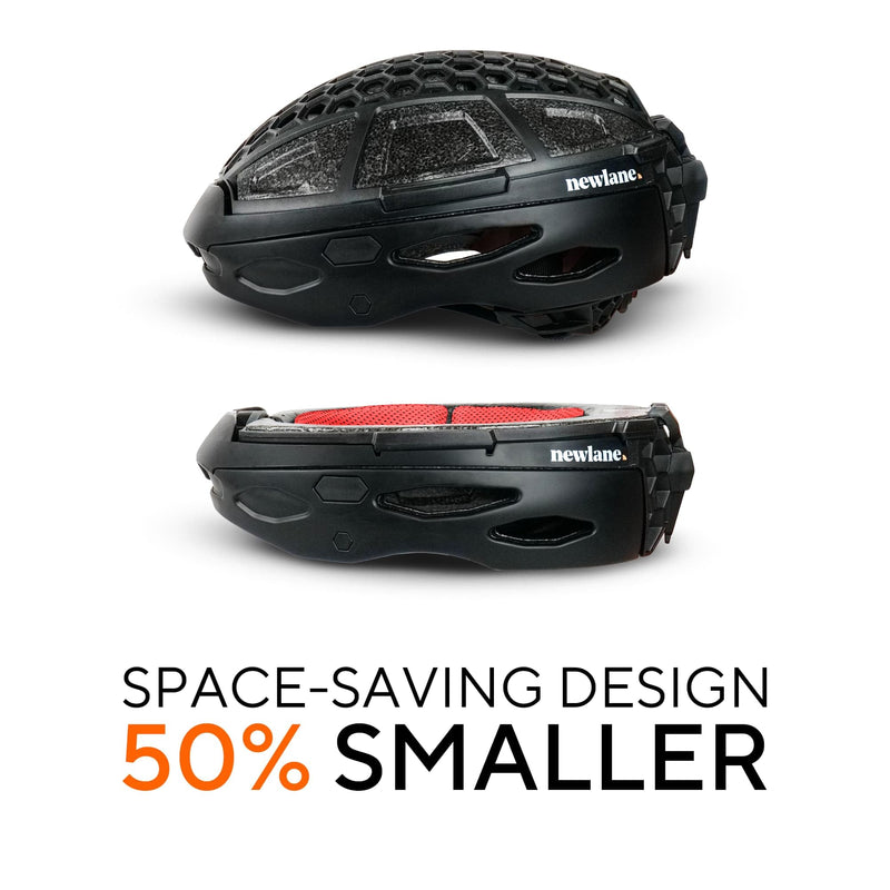 Newlane Foldable Bike Helmet. Compact, Safety-Certified, UK Made Bicycle Helmet for Adults. Ideal for Commuters, Cyclists, and Electric Scooter Riders. Unisex Design for Men and Women.