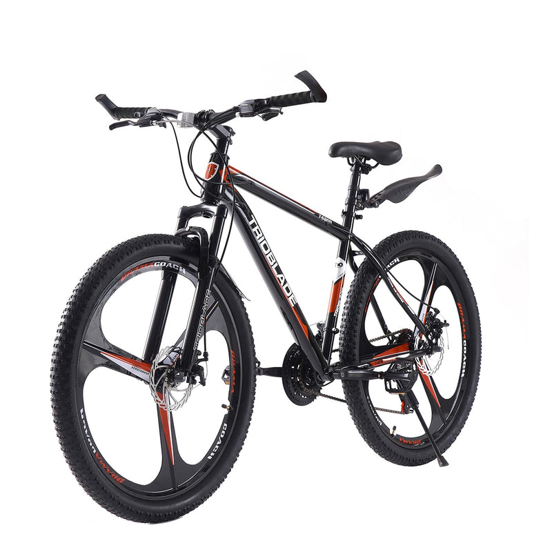 LSBIKE Mountain Bike 24in 26in 27.5In 3/10 Spoke Wheels Bicycle 21 Speed Drivetrain Bike Mountain bicycle for Adult Men Dual Suspension Hardtail Bike Women Sport Cycling